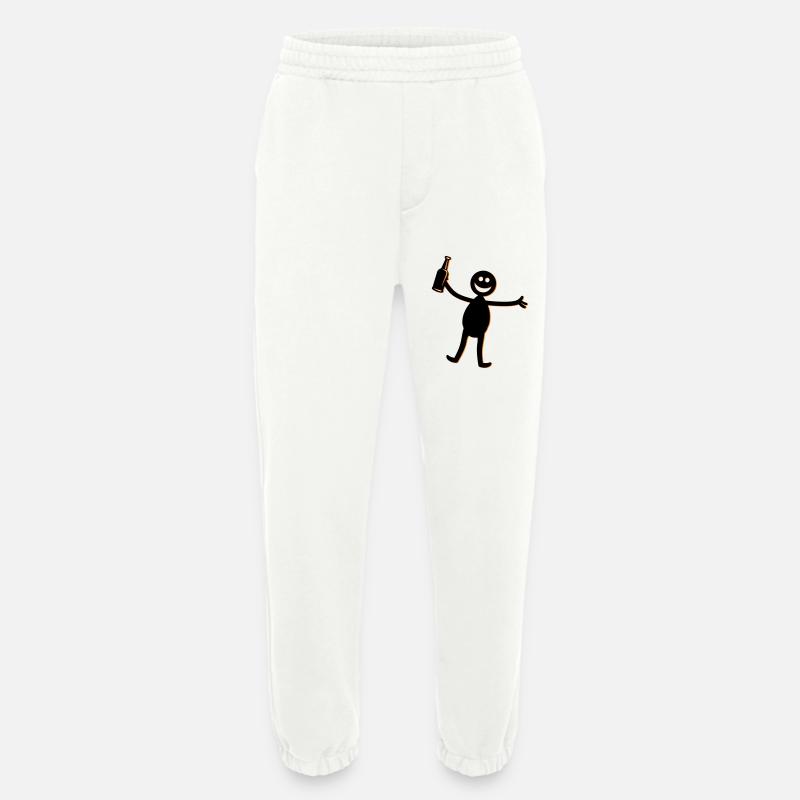 Bier Party Silhouette - Heavyweight Jogginghose - made by SPREAD  - OFF WHITE