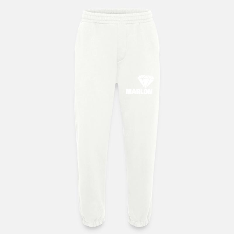 Gift for Marlon - Heavyweight Jogging Pants - made by SPREAD - OFF WHITE