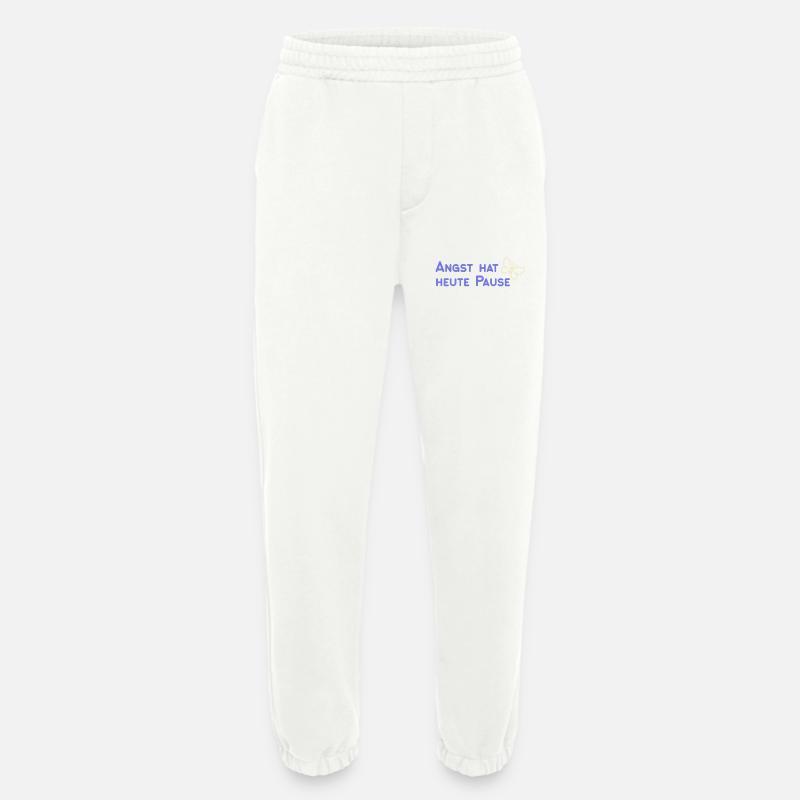Angst hat heute Pause - Heavyweight Jogginghose - made by SPREAD  - OFF WHITE