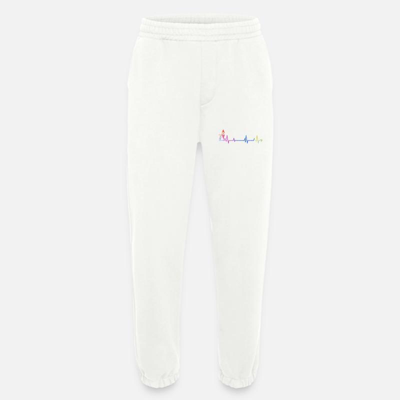 Pulsierende Farbfigur Kunst - Heavyweight Jogginghose - made by SPREAD  - OFF WHITE