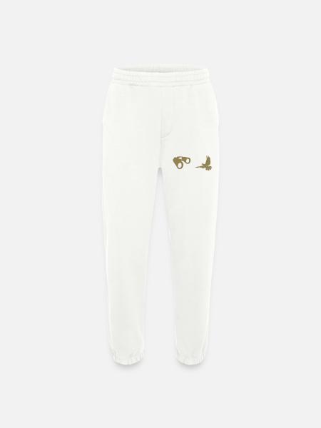 Minimalist Bird Watching Silhouette - Heavyweight Jogging Pants - made by SPREAD  - OFF WHITE