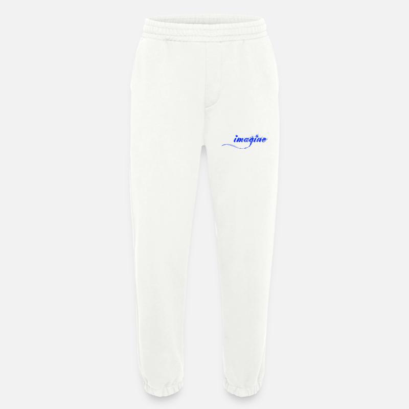 Imagine Blaue Farbklecks Script - Heavyweight Jogginghose - made by SPREAD  - OFF WHITE