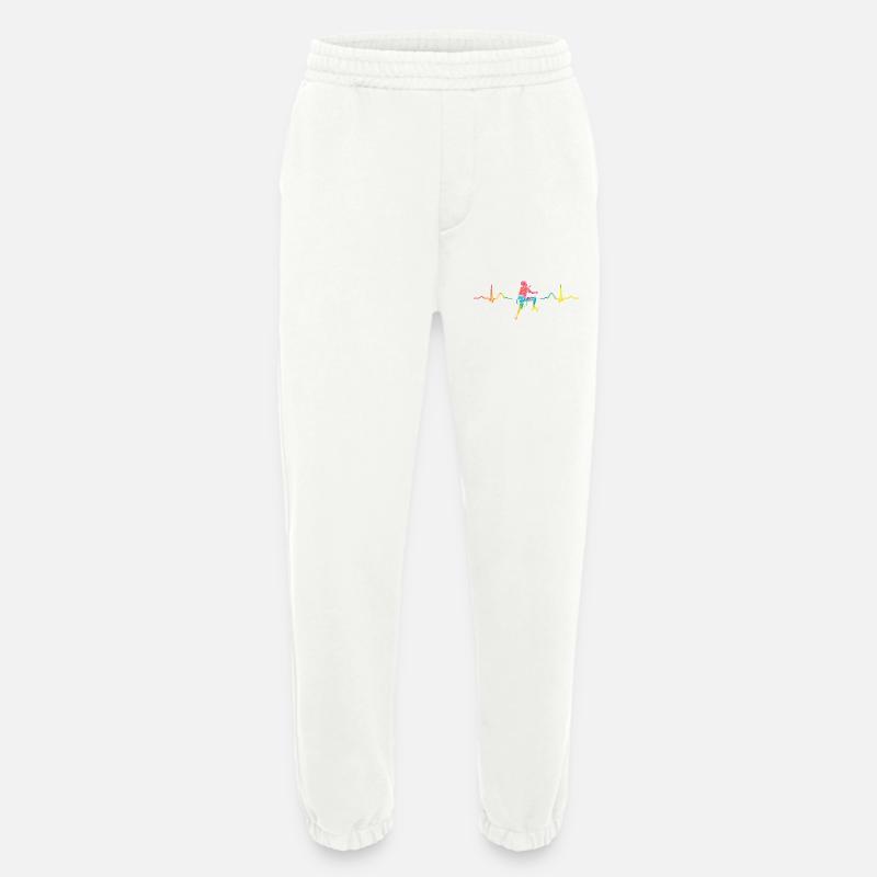 Boulderer Herzschlag Boulder Bouldern - Heavyweight Jogginghose - made by SPREAD  - OFF WHITE