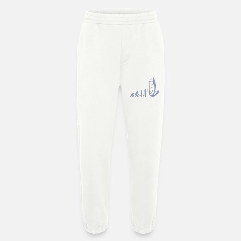 Evolution of Windsurfing - Heavyweight Jogginghose - made by SPREAD  - OFF WHITE