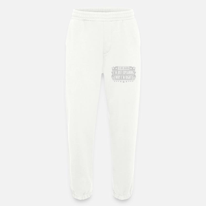 I m not arguing - Heavyweight Jogging Pants - made by SPREAD - OFF WHITE