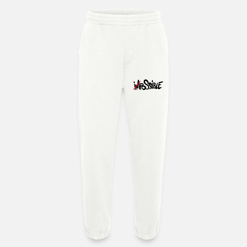 possible Everything is possible - Heavyweight Jogging Pants - made by SPREAD  - OFF WHITE