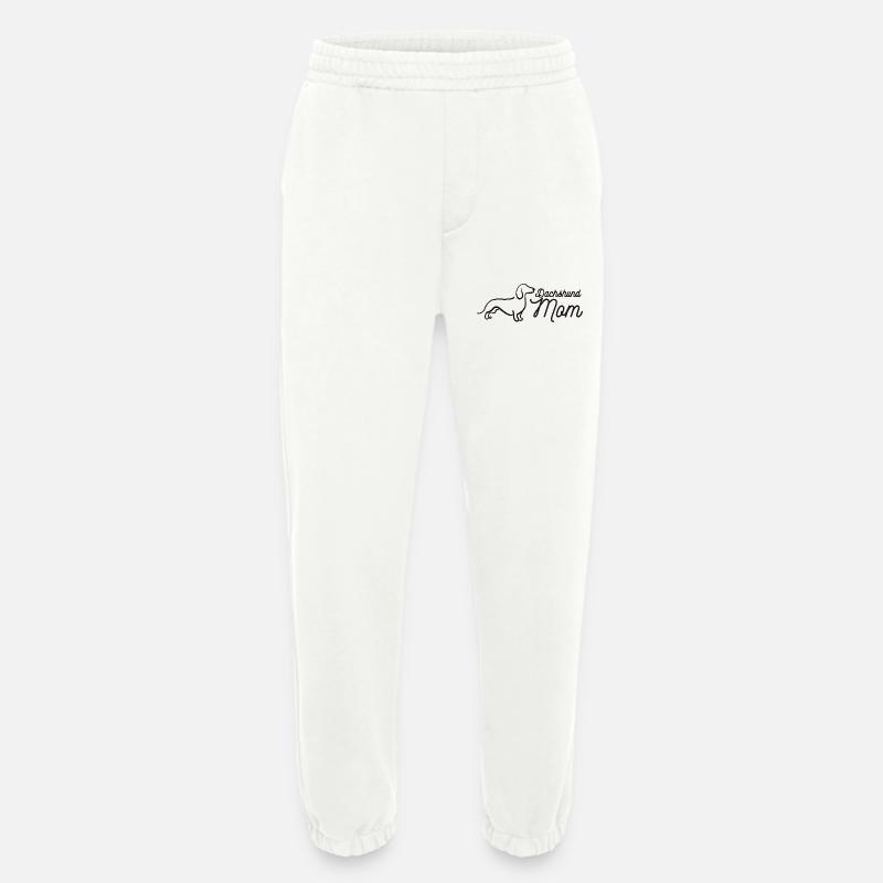 Dachshund Mom Script Logo Lineart Dackel - Heavyweight Jogginghose - made by SPREAD  - OFF WHITE