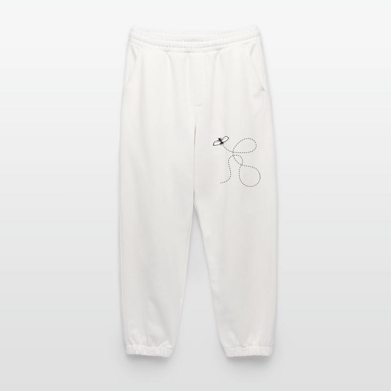 Dashed Line Fly Heavyweight Jogging Pants - made by SPREAD 