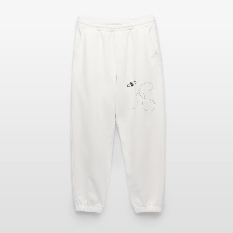 Fly Dashed Line Heavyweight Jogging Pants - made by SPREAD 