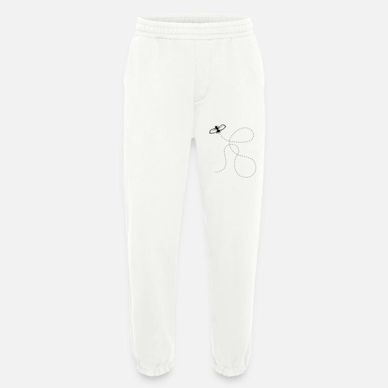Fly Dashed Line - Heavyweight Jogging Pants - made by SPREAD  - OFF WHITE