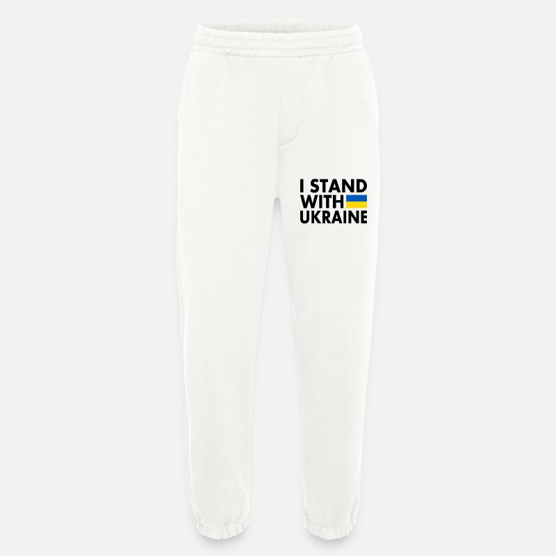 I stand with ukraine - Heavyweight Jogginghose - made by SPREAD  - OFF WHITE
