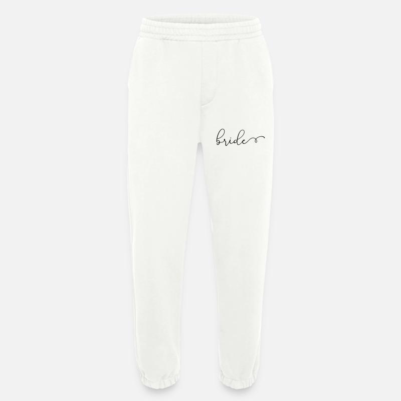 "Team Bride" , personalisierbar - Heavyweight Jogginghose - made by SPREAD  - OFF WHITE