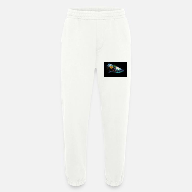 Graffiti Requin by Blach® - Heavyweight Jogging Pants - made by SPREAD  - OFF WHITE