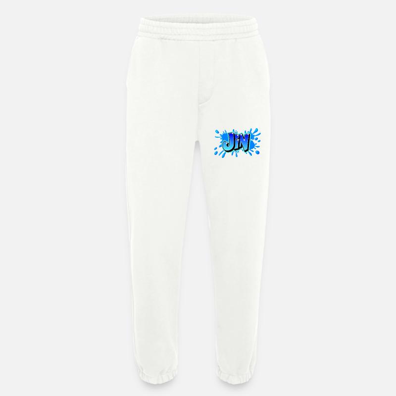 Graffiti JIN Printable on everything!! - Heavyweight Jogging Pants - made by SPREAD  - OFF WHITE