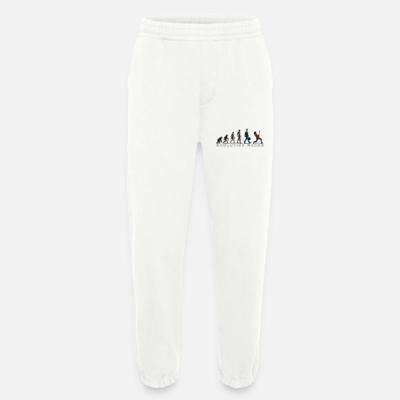 Evolution Guitar Player - Heavyweight Jogging Pants - made by SPREAD  - OFF WHITE