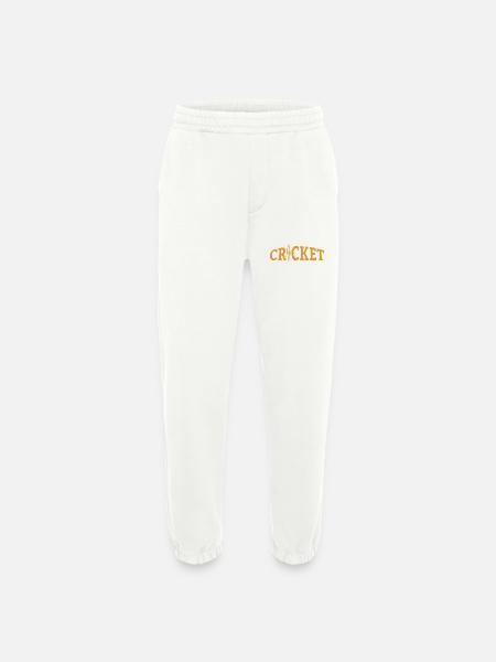 Cricket Lettering with Bat - Kricket - Heavyweight Jogginghose - made by SPREAD - OFF WHITE