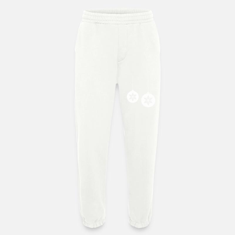 Christmas ball star 2 - Heavyweight Jogging Pants - made by SPREAD  - OFF WHITE