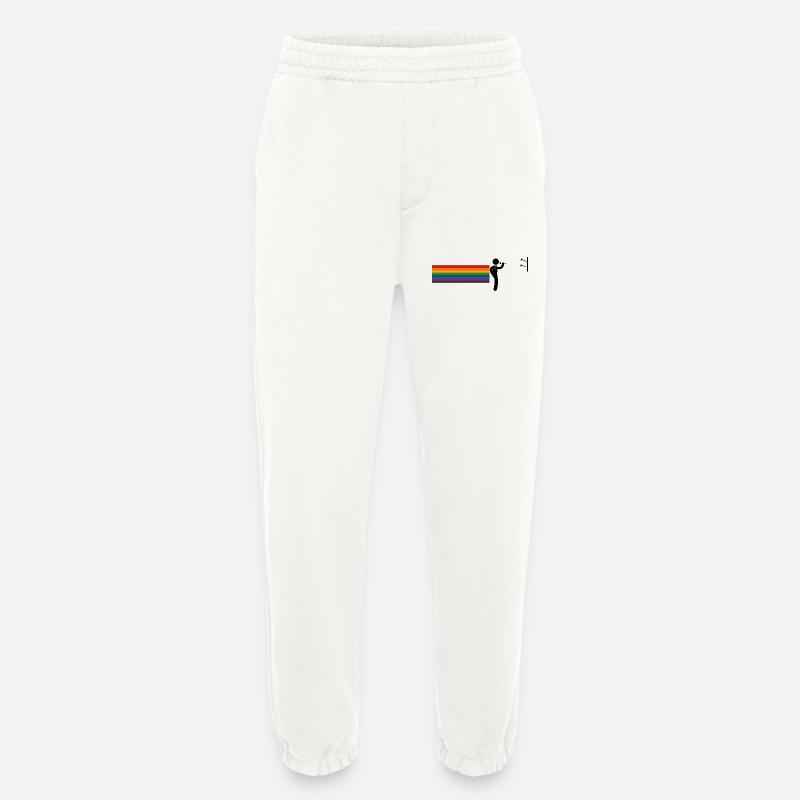 Rainbow Darter – Throw with Pride - Heavyweight Jogginghose - made by SPREAD  - OFF WHITE