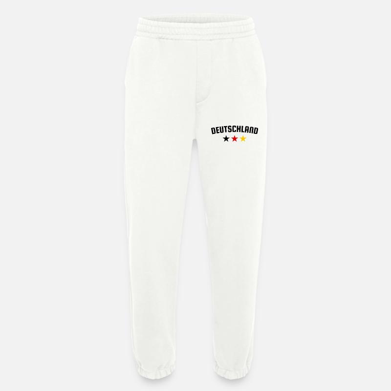 Germany 3 Star Design - Heavyweight Jogging Pants - made by SPREAD - OFF WHITE
