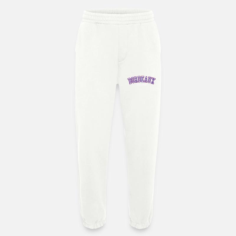 Bordeaux Est. 1996 - Heavyweight Jogging Pants - made by SPREAD - OFF WHITE