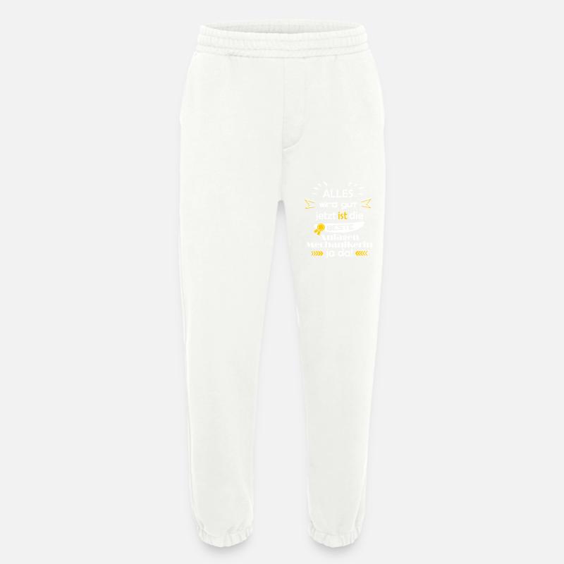 Alles wird gut Berufe Anlagenmechanikerin - Heavyweight Jogginghose - made by SPREAD  - OFF WHITE