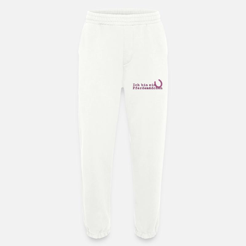 Ich bin ein Pferdemädchen - Heavyweight Jogginghose - made by SPREAD  - OFF WHITE
