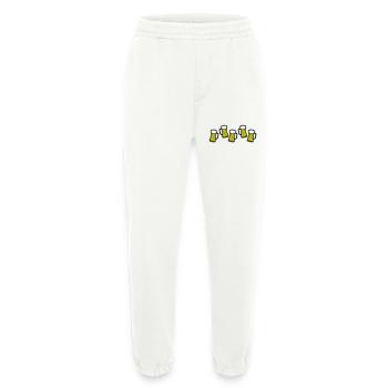 Bier Symbol Saufen - Heavyweight Jogginghose - made by SPREAD  - OFF WHITE - Vorne