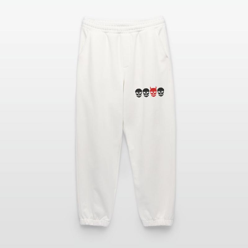CRÂNE DIFFÉRENT2 -2C Pantalon de jogging bio épais fabriqué en UE