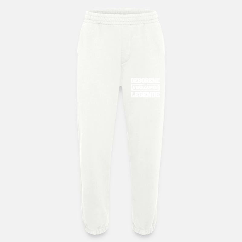 Profession Assistante de vente - Pantalon de jogging bio épais fabriqué en UE - OFF WHITE