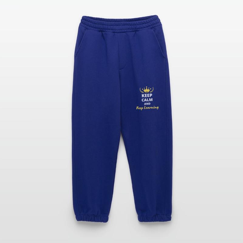 Keep Calm and Keep Learning Pantalon de jogging bio épais fabriqué en UE
