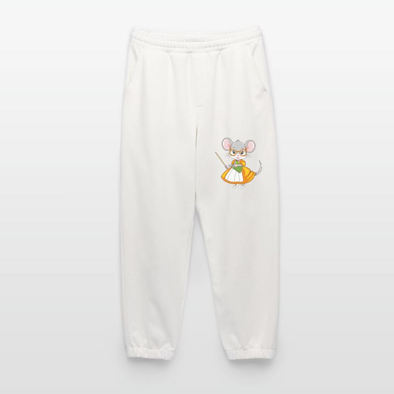Smart mouse teacher with a pointer and a book Heavyweight Jogging Pants - made by SPREAD 