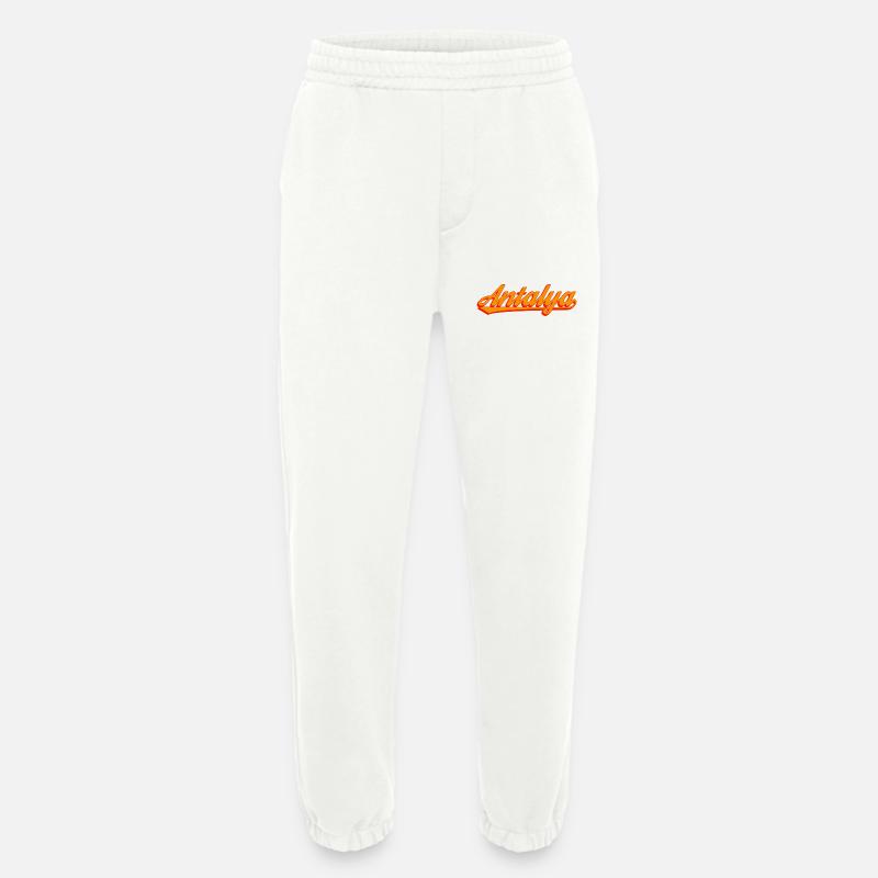 Antalya Sunset Script - Heavyweight Jogging Pants - made by SPREAD  - OFF WHITE