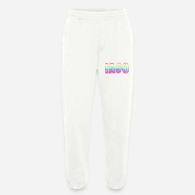 Iago RS Rainbow - Heavyweight Jogging Pants - made by SPREAD  - OFF WHITE