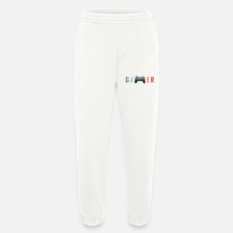 GAMER - Explosive Controller Design - Heavyweight Jogginghose - made by SPREAD  - OFF WHITE