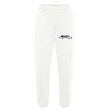 Feminist Crest Ribbon Design - Heavyweight Jogging Pants - made by SPREAD  - OFF WHITE - Front