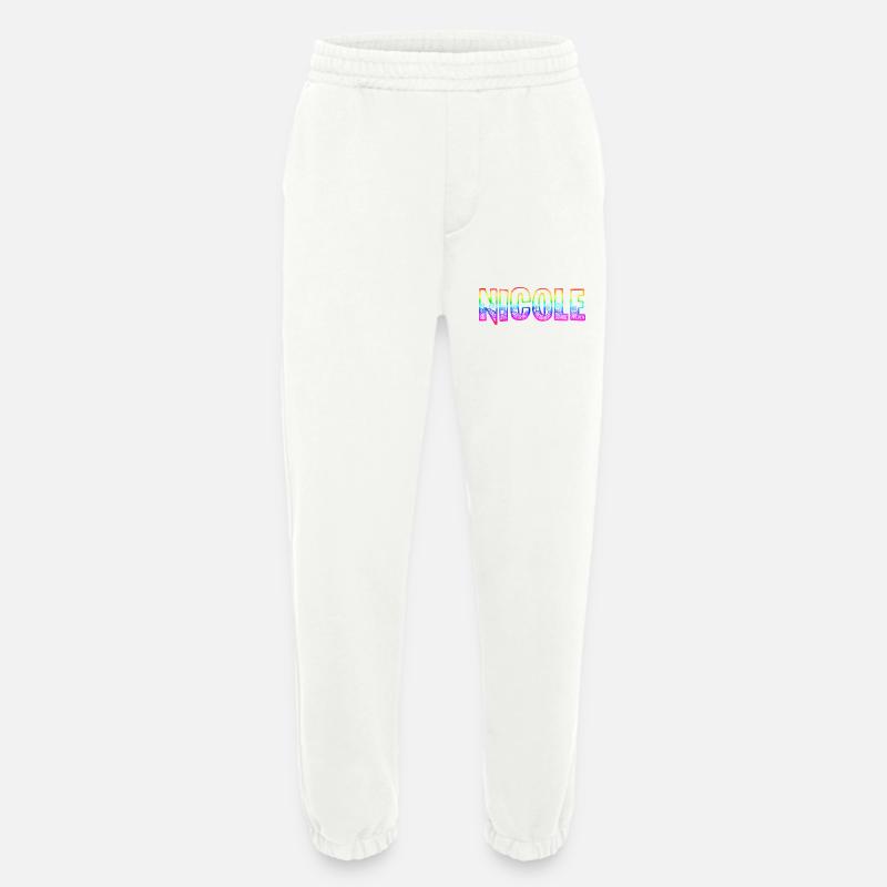 nicole rs regenbogen - Heavyweight Jogginghose - made by SPREAD  - OFF WHITE
