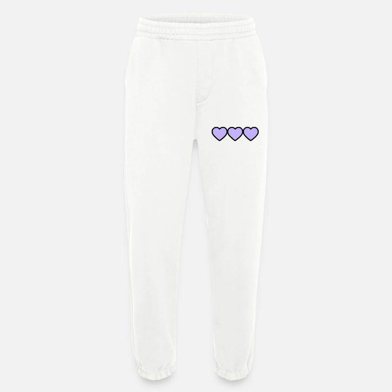HERZ - Heavyweight Jogginghose - made by SPREAD  - OFF WHITE