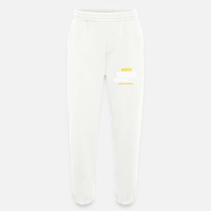 Soon drunk, please wait... - Heavyweight Jogging Pants - made by SPREAD  - OFF WHITE