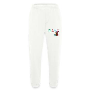 Maman - Craie colorée - Pantalon de jogging bio épais fabriqué en UE - OFF WHITE - Devant