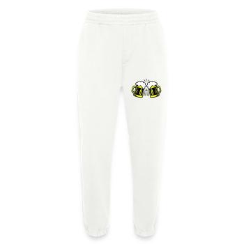 Bier Symbol Bierglas - Heavyweight Jogginghose - made by SPREAD  - OFF WHITE - Vorne