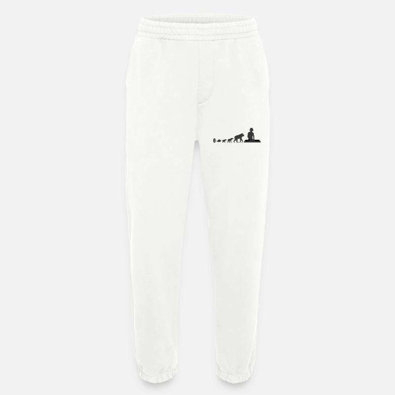 Evolution to DJ - Heavyweight Jogging Pants - made by SPREAD  - OFF WHITE
