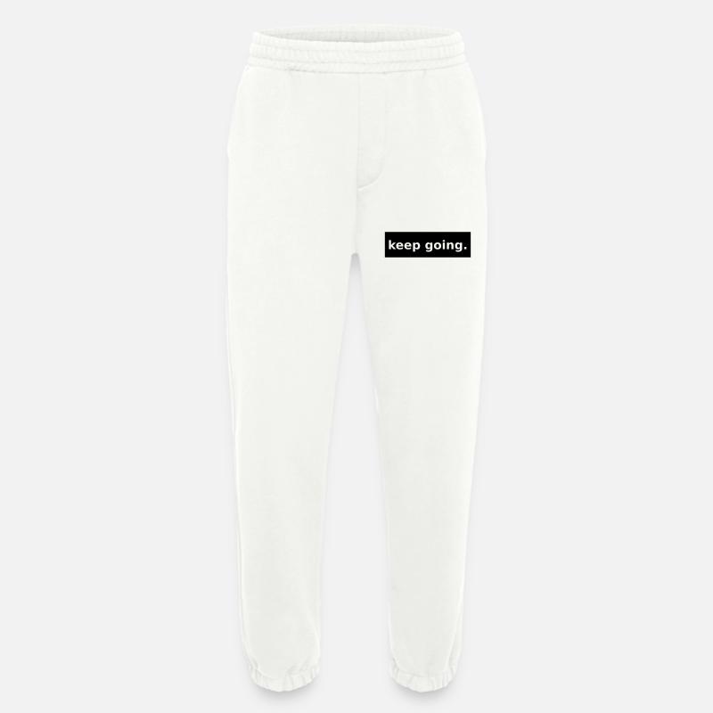 keep going - Heavyweight Jogging Pants - made by SPREAD  - OFF WHITE