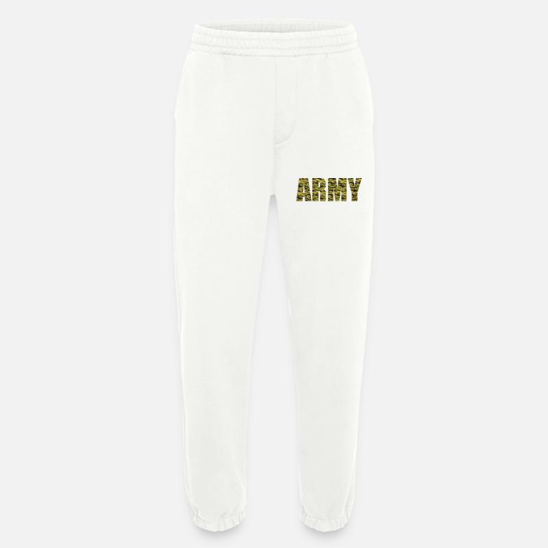 Army - Heavyweight Jogginghose - made by SPREAD  - OFF WHITE