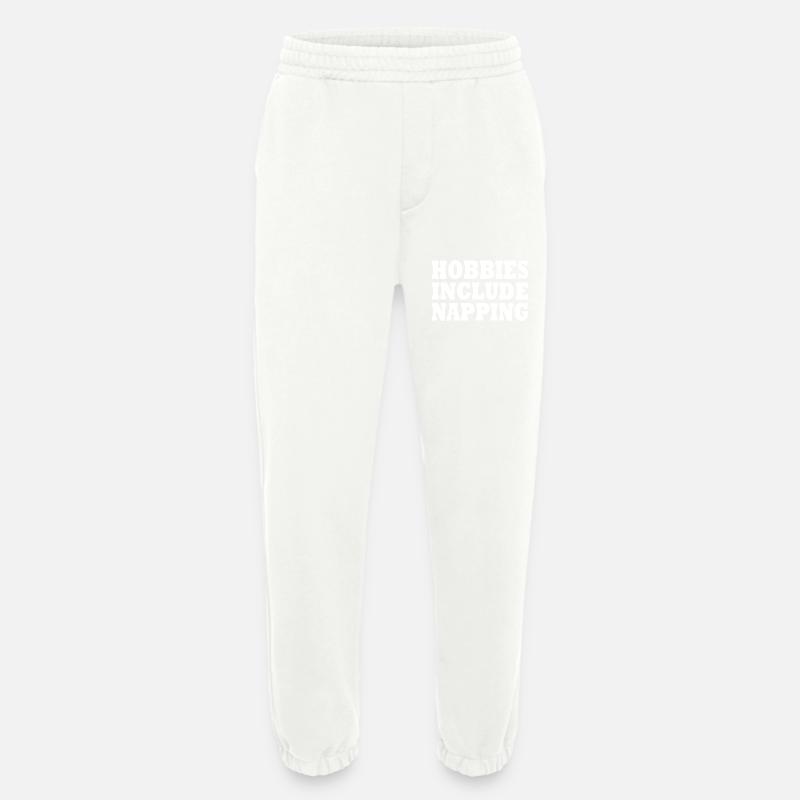 Hobbies include napping - Heavyweight Jogginghose - made by SPREAD  - OFF WHITE