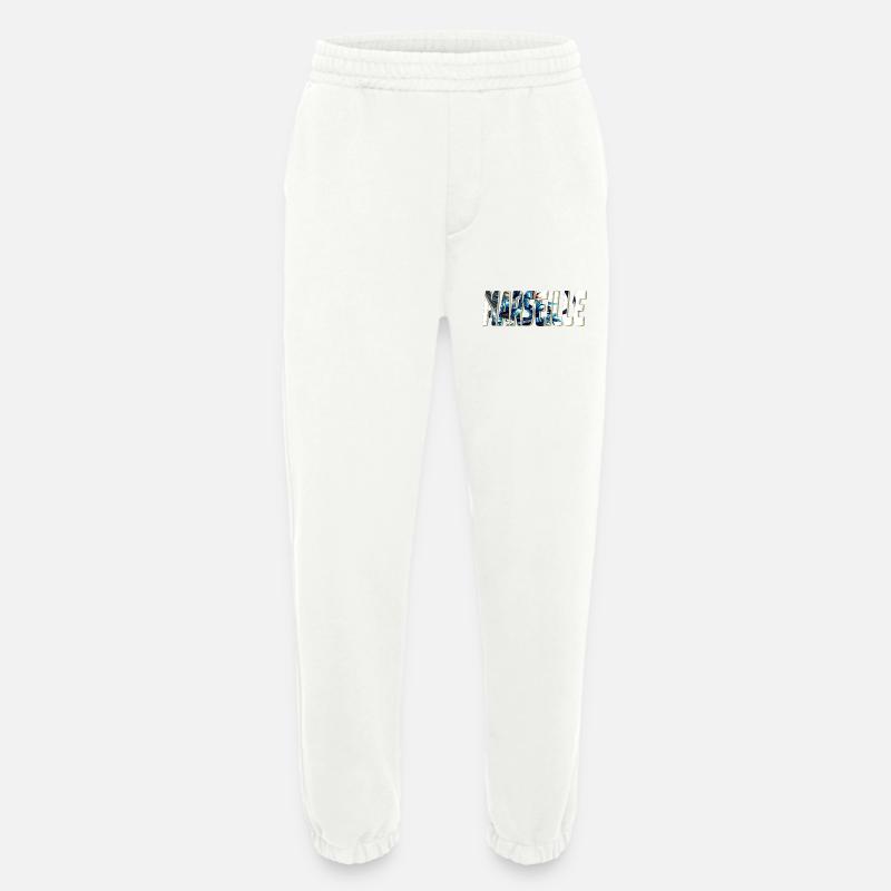 Marseille stylized comic book design - Heavyweight Jogging Pants - made by SPREAD  - OFF WHITE
