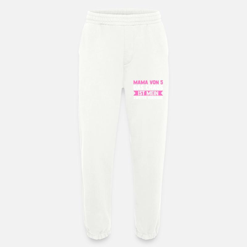 Mama Von 5 Kindern - Heavyweight Jogginghose - made by SPREAD  - OFF WHITE