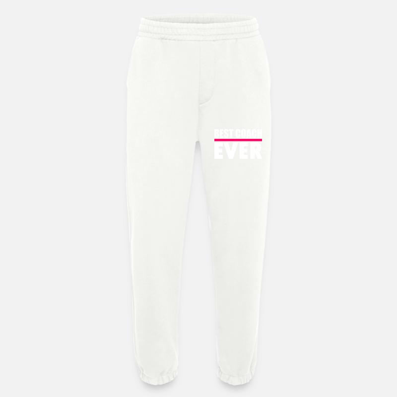 Best coach ever - Heavyweight Jogginghose - made by SPREAD - OFF WHITE
