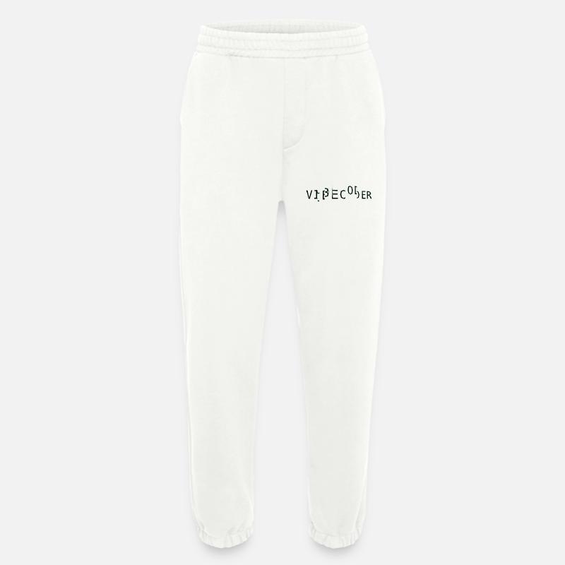 vibecoder_mono bug - Pantalon de jogging bio épais fabriqué en UE - OFF WHITE