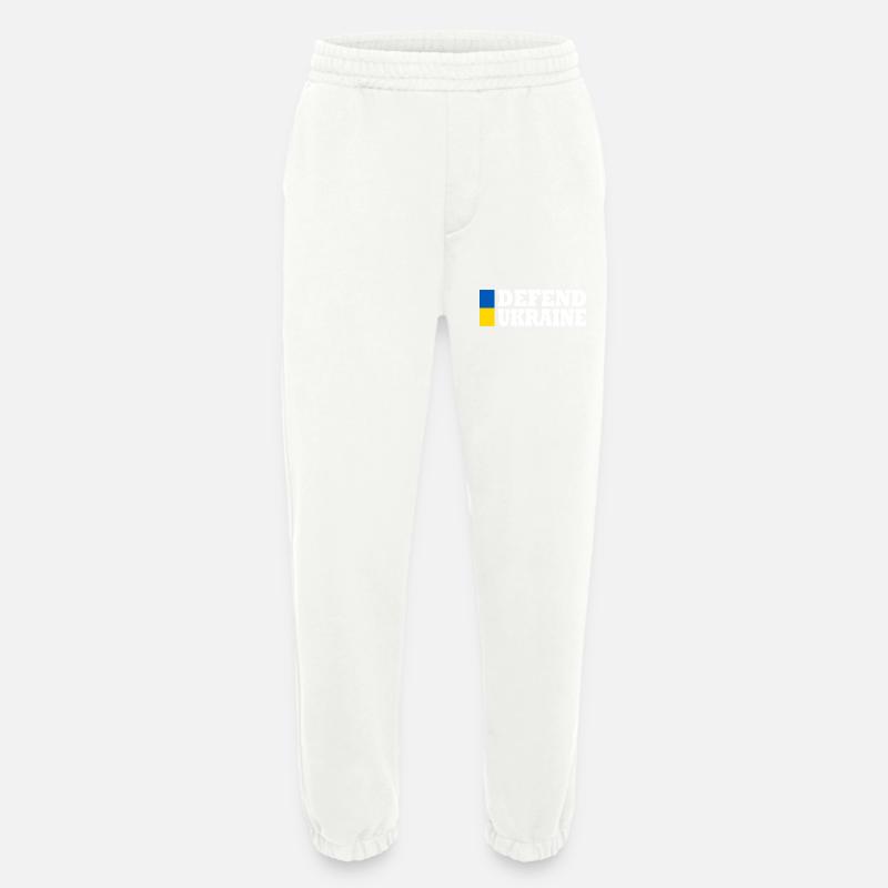Defend ukraine - Heavyweight Jogginghose - made by SPREAD  - OFF WHITE