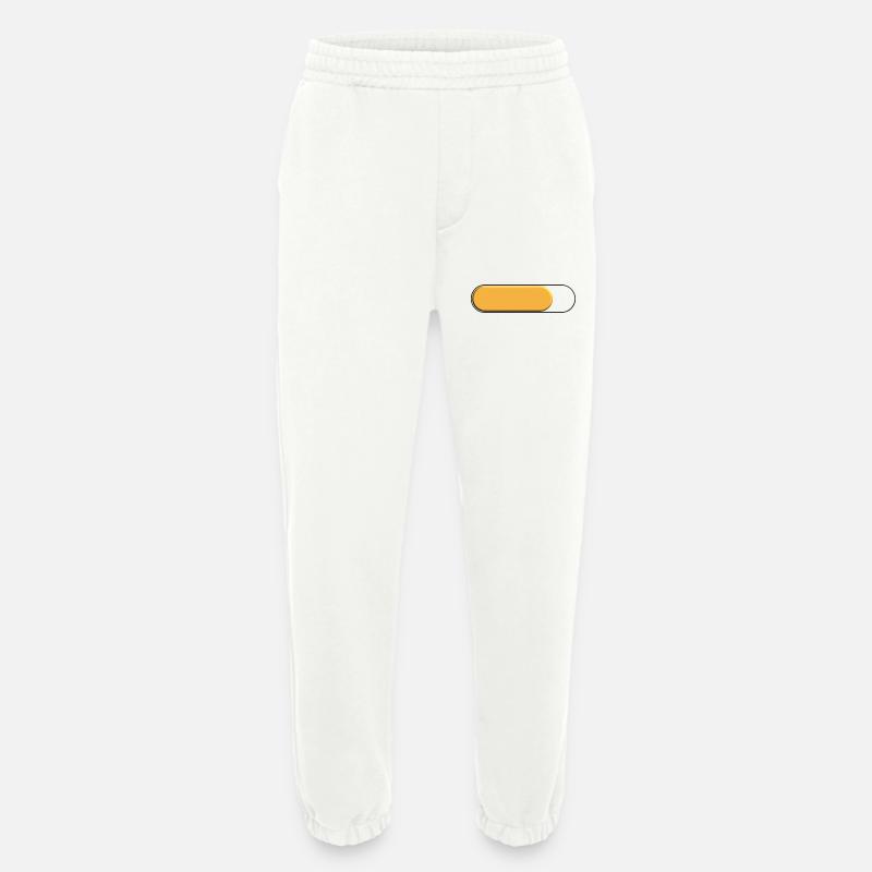 Small golden yellow gauge (loading) - Heavyweight Jogging Pants - made by SPREAD  - OFF WHITE